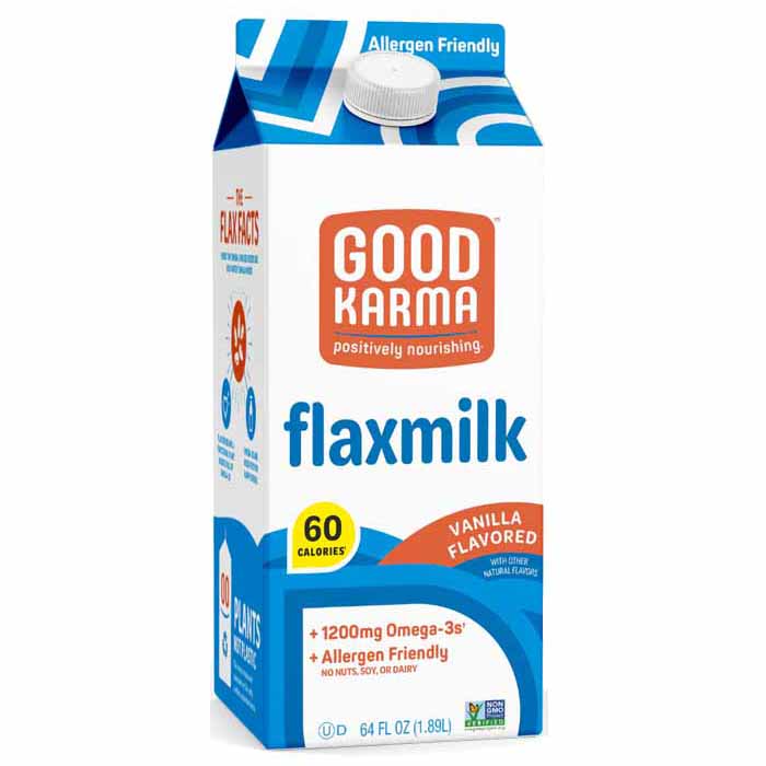 Good Karma - Flax Milk Vanilla, 64fo  Pack of 6