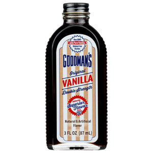 Goodmans - Flavor Vanilla Original, 3 Floz (Pack of 6)