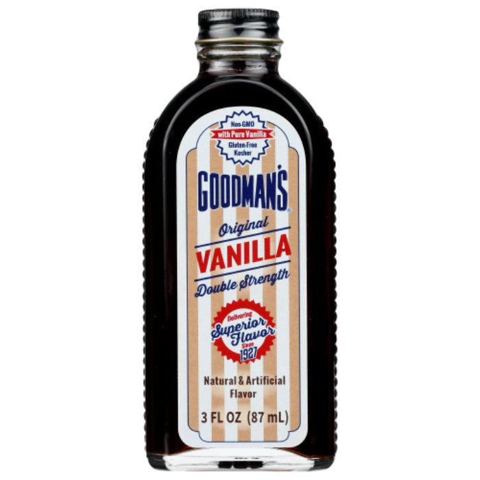 Goodmans - Flavor Vanilla Original, 3 Floz (Pack of 6)