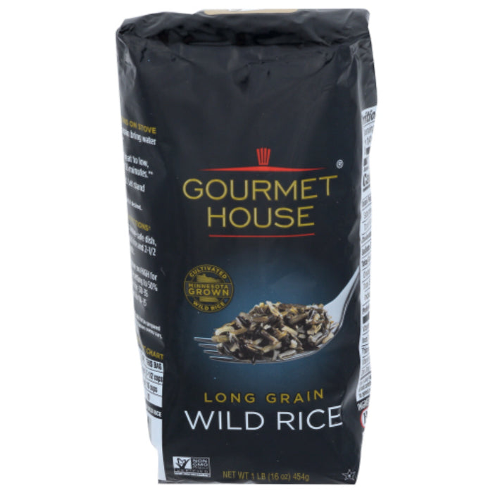 Gourmet House - Wild Long Grain Rice, 16 Oz (Pack of 8)