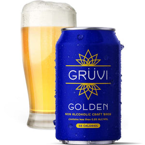 Grüvi - Non-Alcoholic Golden Lager, 4pk