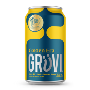 Grüvi - Non-Alcoholic Golden Lager, 6pk