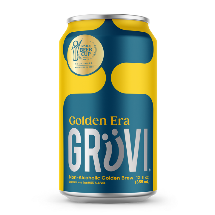 Grüvi - Non-Alcoholic Golden Lager, 6pk