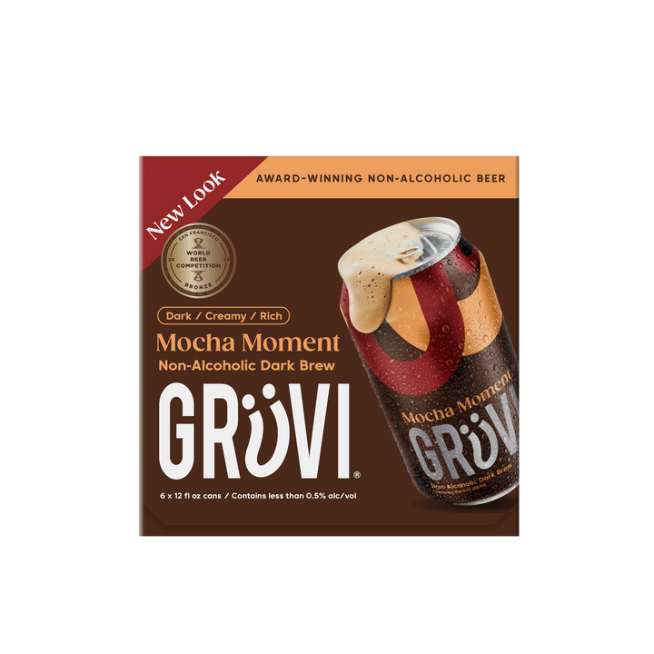 Grüvi - Non-Alcoholic Mocha Nitro Stout, 6pk