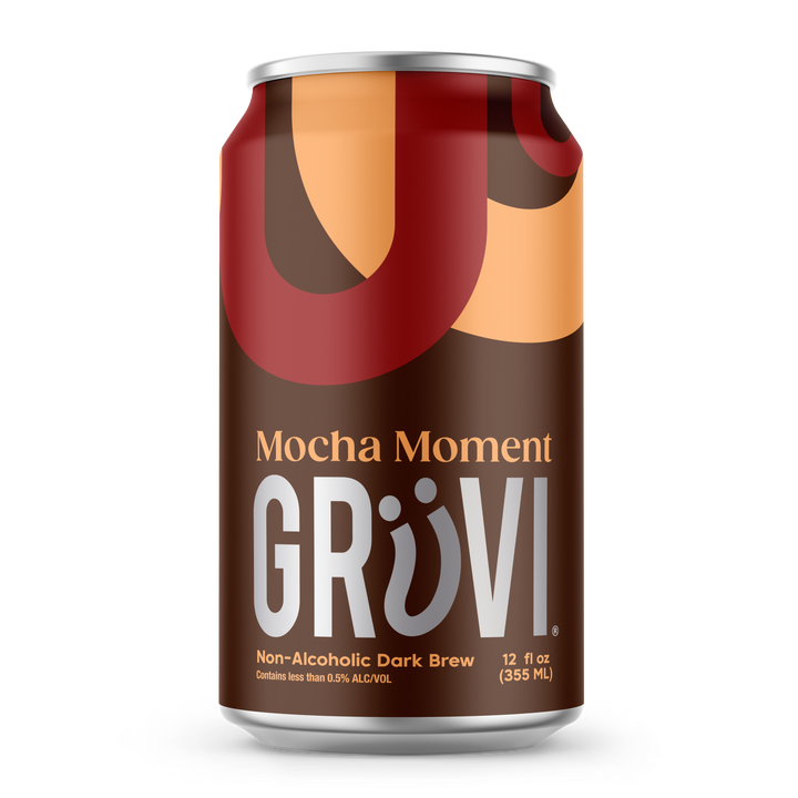 Grüvi - Non-Alcoholic Mocha Nitro Stout, 6pk