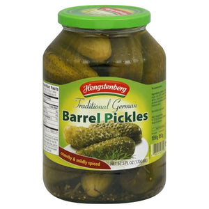 HENGSTENBERG - PICKLE GHERKIN BARREL LRG 57.5 OZ - Pack of 6