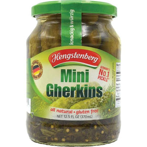 HENGSTENBERG - PICKLE GHERKINS MINI 12.5 OZ - Pack of 12