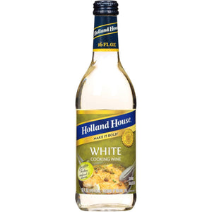 HOLLAND HOUSE - COOK WINE WHITE LEMON 16 OZ - Pack of 6