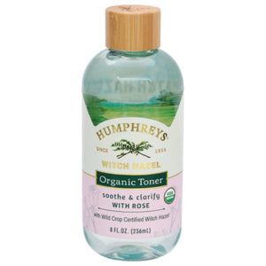 Humphreys - Toner Facial Witch Hazel Rose 8 Oz - Pack Of 1