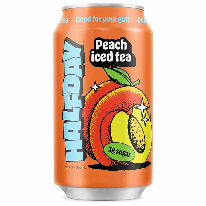 Halfday - Green Peach Tonic Iced Tea, 12fl