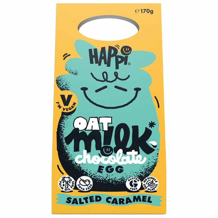 Happi - Salted Caramel Oat Milk Chocolate Egg, 170g