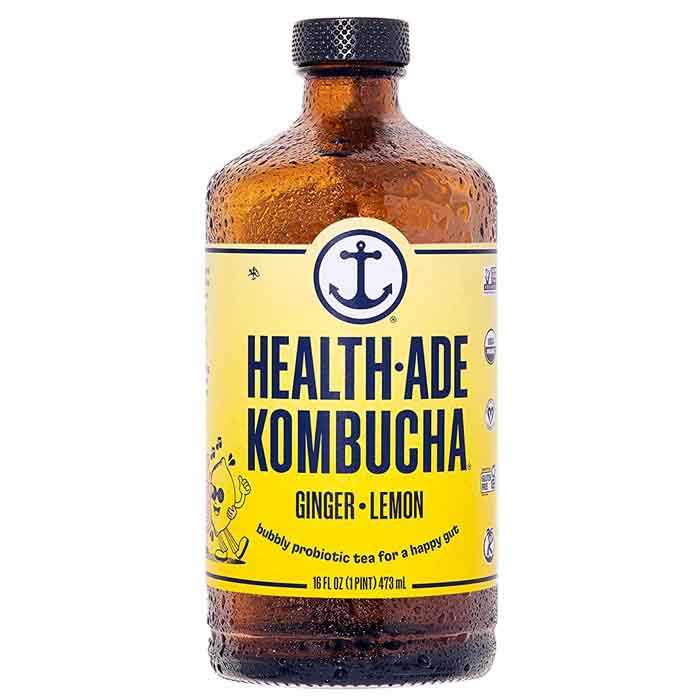 Health Ade - Kombucha Ginger Lemon, 48fo  Pack of 6