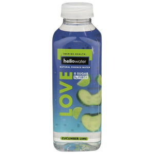 Hellowater - Water Cucumber Lime Love 16 Oz - Pack Of 12