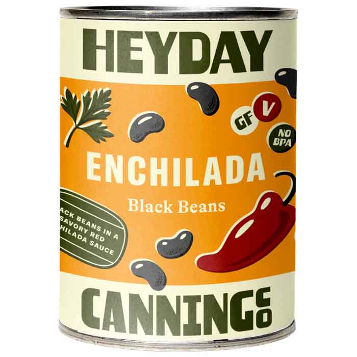 Heyday Canning Co - Beans Black Enchilada, 15oz  Pack of 6