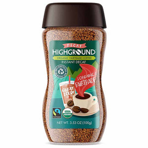 Highground - Coffee Instant Decaf, 3.53oz | Pack of 6