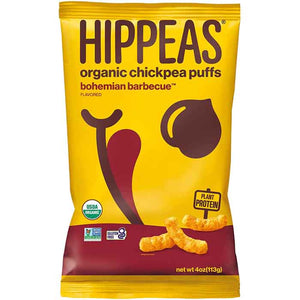 Hippeas - Puffs Chckpea Bohemian BBQ, 4oz | Pack of 12