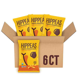 Hippeas - Puffs Chickpea Nacho, 4oz | Pack of 12