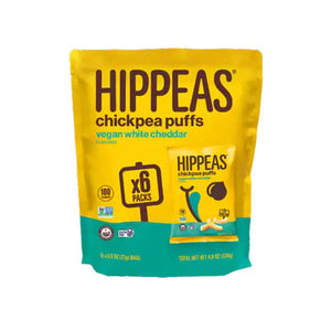 Hippeas - Puffs White Cheddar, 8oz | Pack of 6