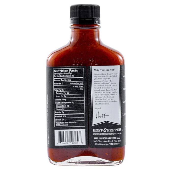 Hoff & Pepper - Smoken Ghost Hot Sauce, 6.7fl  - Back