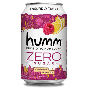 Humm - Kombucha Raspberry Lemonade Zero, 12fo | Pack of 6