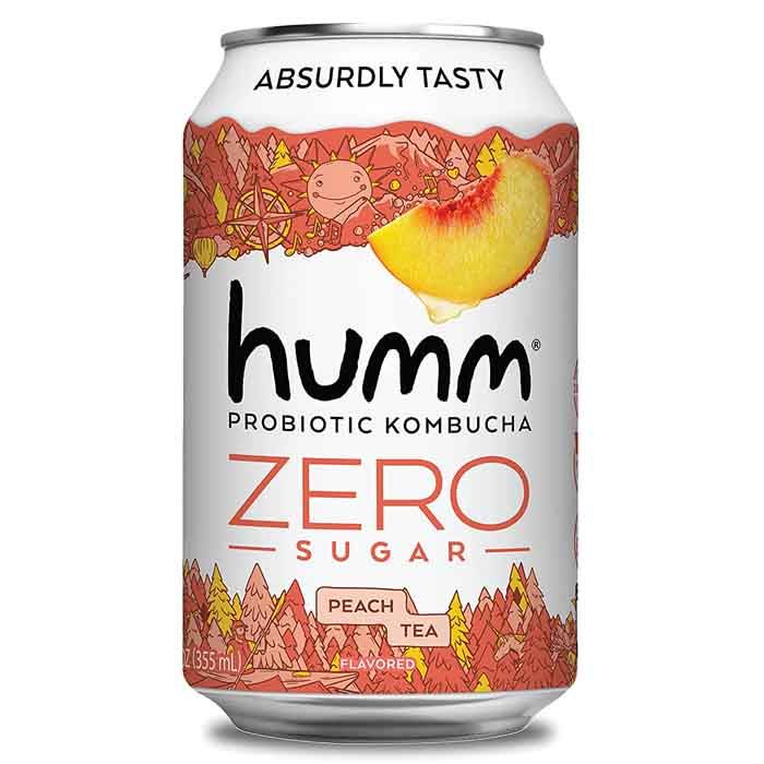 Humm - Peach Tea Zero Kombucha Zero, 12fl