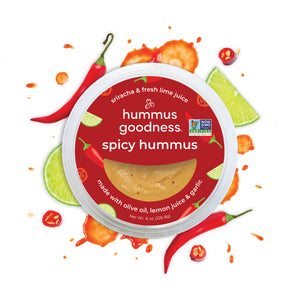 Hummus Goodness - Hummus Spicy, 8oz | Pack of 6