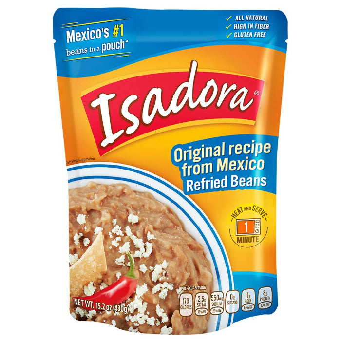 Isadora - Bean Refried Orig Recipe 15.2 Oz - Pack Of 8