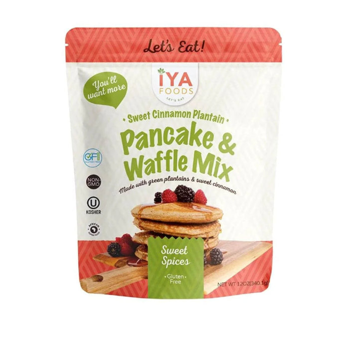 Iya Foods LLC - Mix Sweet Cinnamon Waffle Pancake 12 Oz - (Pack of 6)