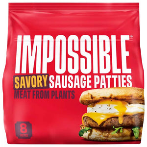 Impossible Foods - Sausage Patties, 12.8oz | Multiple Flavors | Pack of 8