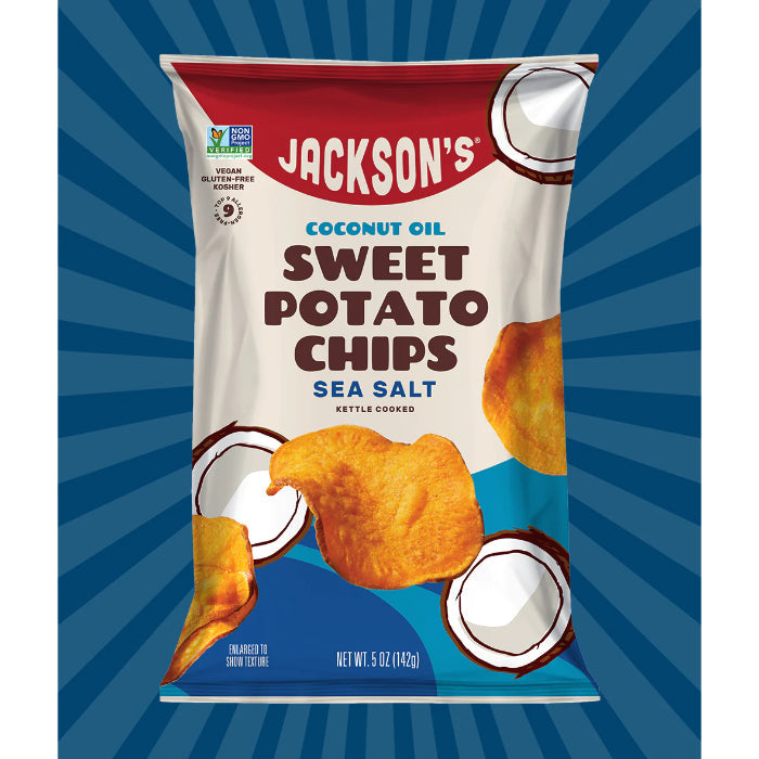 Jackson'S - Chips Chip Pto Sweet N coconut Oil 5 Oz - Pack Of 12