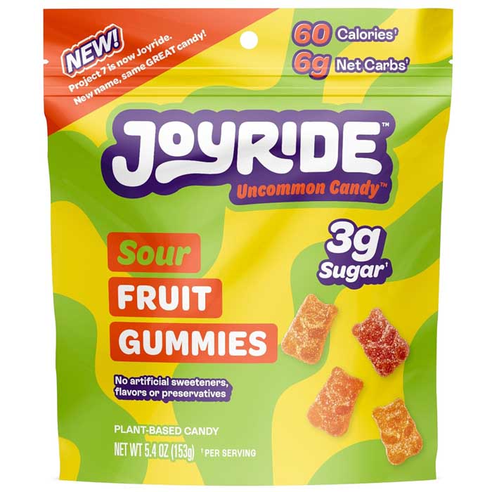 Joyride - Sour Gummy Bears Zero Sugar Gummies, 1.8oz