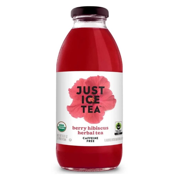 Just Ice Tea - Tea Ber Hib Organic 16 Fo - Pack Of 12