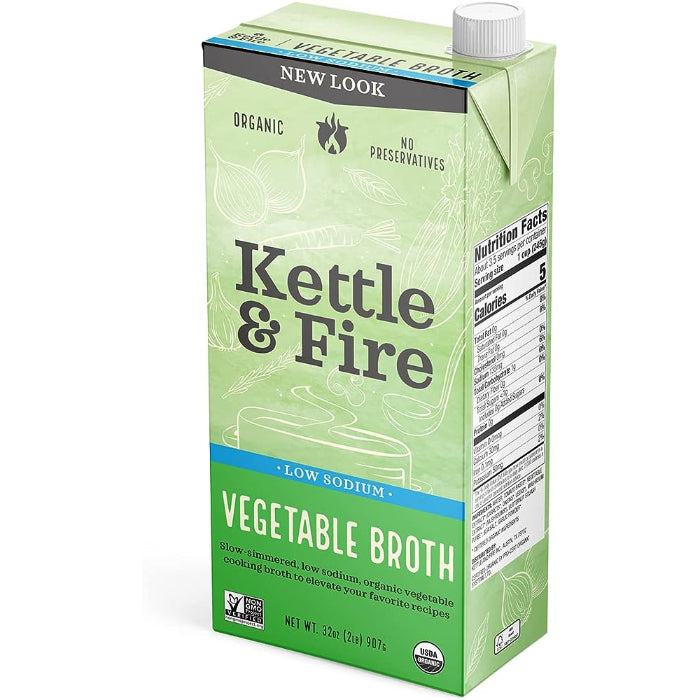 KETTLE AND FIRE - BROTH VEGETABLE COOKING 32 OZ - Pack of 8