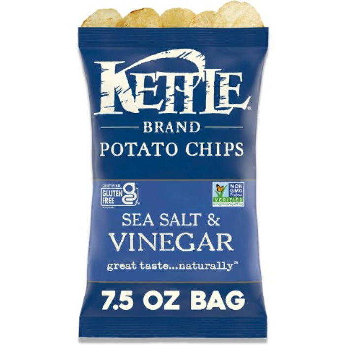 Kettle Foods - Chip Potato Sea Salt Vng 7.5 Oz - (Pack of 12)