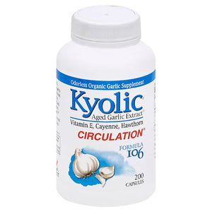 Kyolic - Formula 106 Herb & Vitamin E, 200 Capsules - Pack of 1