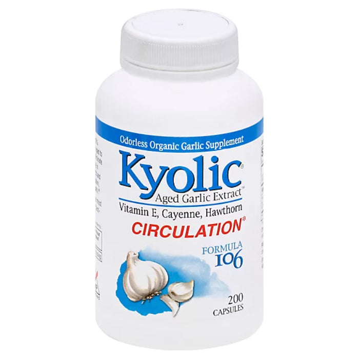 Kyolic - Formula 106 Herb & E, 200 Capsules