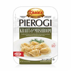 Kasias - Pierogi Kraut Mushroom 14 Oz - Pack Of 6