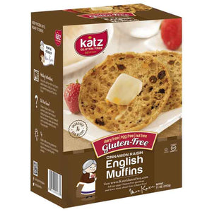Katz - English Muffins Cinnamon Raisin, 11oz | Pack of 6