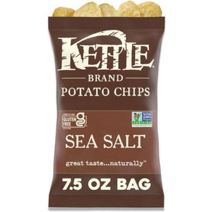 Kettle Foods - Chip Potato Sea Salt 7.5 Oz - Pack Of 12