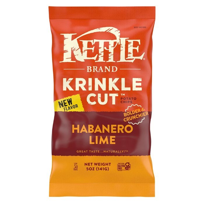 Kettle Foods - Chip Pto Krinkle Habanero Lime 5 Oz - Pack Of 15