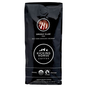 Kicking Horse - Coffee Grizzly Claw Dark Roast Bean 10 Oz - Pack Of 6