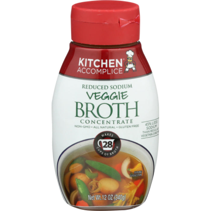 Kitchen Accomplice - Broth Liquid Concentrate Vegetable, 12 Oz - Pack of 6