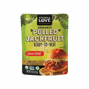 Kitchen And Love - Meal Jackfruit Sweet BBQ Pork, 8oz | Pack of 6