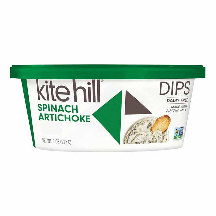 Kite Hill - Dip Spinach Artichoke, 8oz  Pack of 6