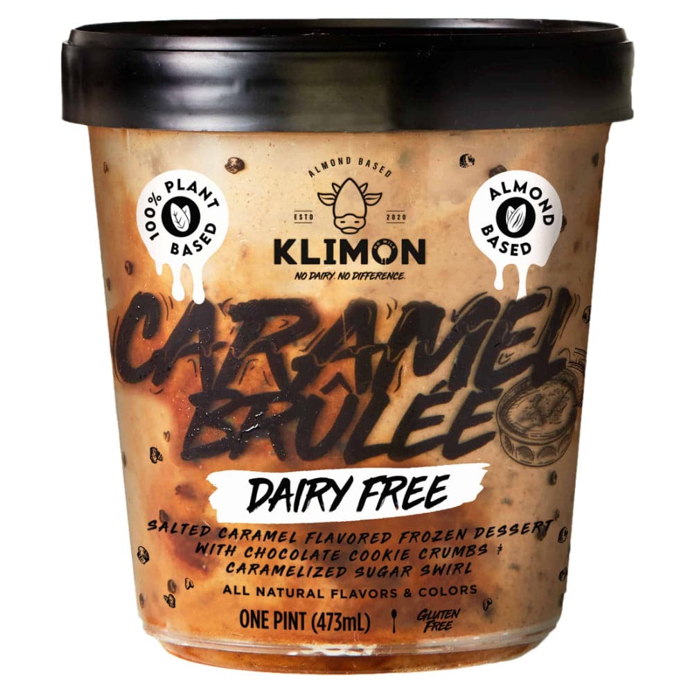 Klimon Dairy Free Ice Cream Caramel Brûlée 1 Pt