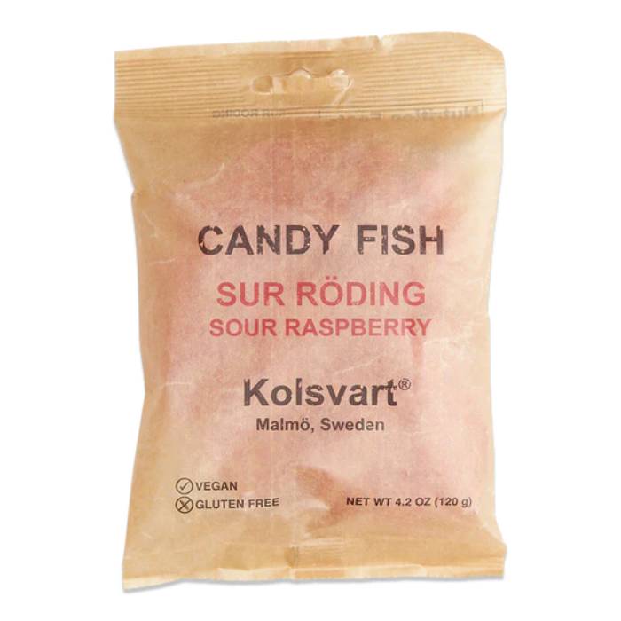 Kolsvart - Candy Fish Sour Roding Sour Raspberry, 4.2oz