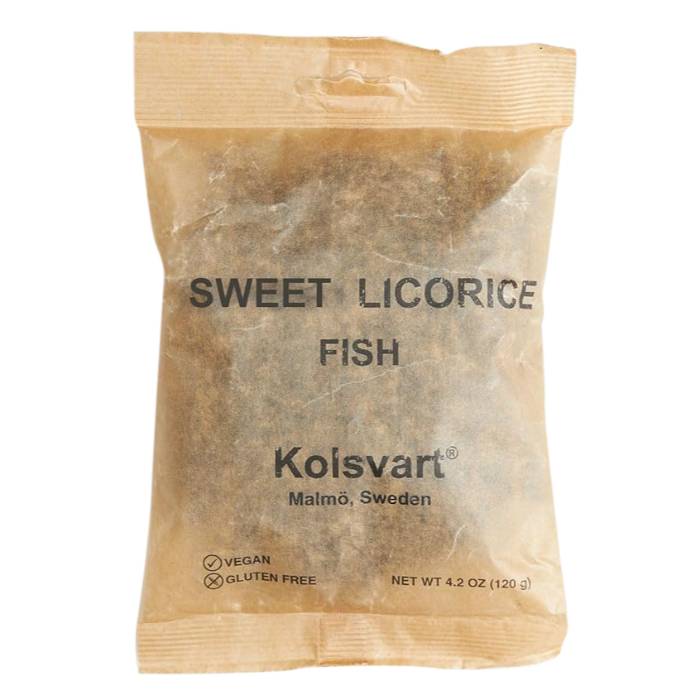 Kolsvart - Licorice  Sweet licorice Fish, 4.2oz