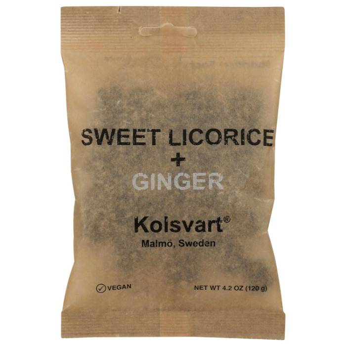 Kolsvart - Sweet licorice with ginger Licorice, 4.2oz