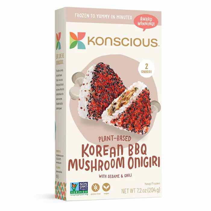 Konscious - Plant-Based Gomae Onigiri Korean BBQ Mushroom, 7.2oz