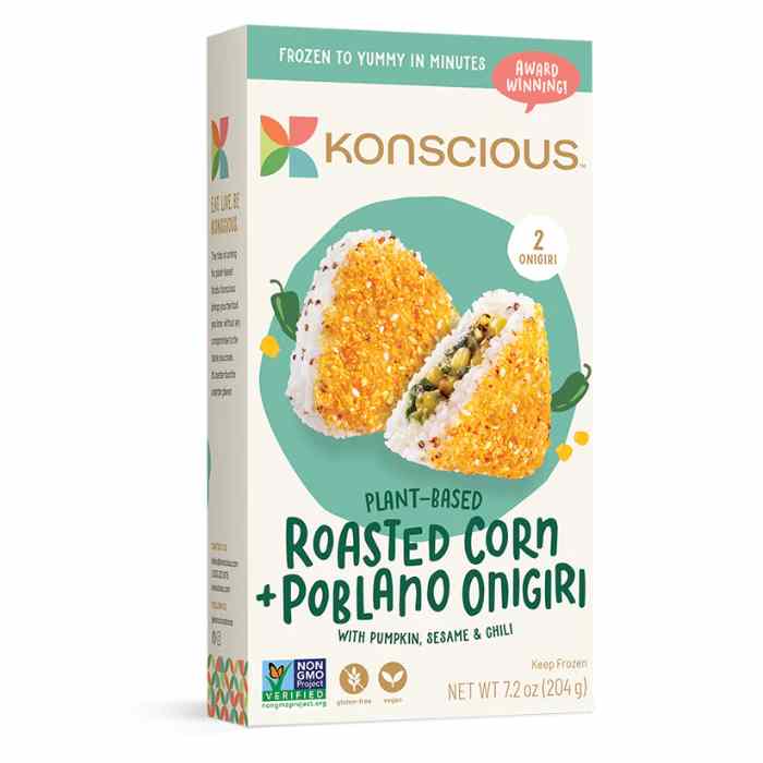 Konscious - Plant-Based Gomae Onigiri Roasted Corn + Poblano, 7.2oz